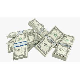 3D Bunch of Money V4